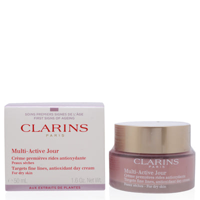 Clarins Multi-Active Antioxidant Day Cream For Dry Skin 1.7 Oz (50 Ml)