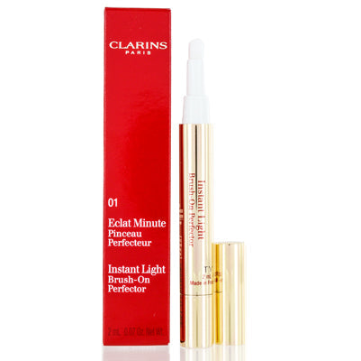 Clarins Instant Light Brush-On Perfector (01) Pink Beige 0.07 Oz (2 Ml)