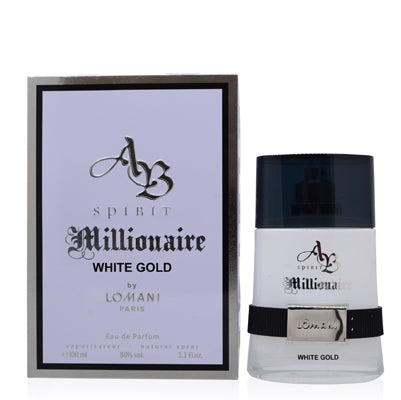 Ab Spirit Millionaire White Gold Lomani Edp Spray 3.3 Oz (100 Ml) (M)