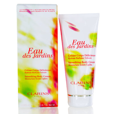 Clarins Eau Des Jardins Smoothing Body Cream 6.7 Oz (200 Ml)