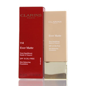 Clarins Ever Matte  Skin Balancing Foundation Cappuccino 1.0 Oz (30 Ml)