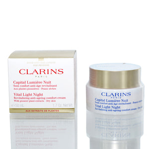Clarins Vital Light Night Revitalizing Comfort  Cream 1.7 Oz (50 Ml)