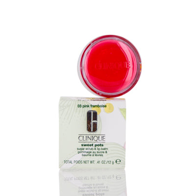 Clinique Sweet Pots Sugar Scrub & Lip Balm 03 Pink Framboise 0.41 Oz
