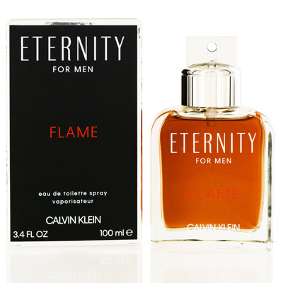 Eternity Flame Calvin Klein EDT Spray 3.4 Oz (100 Ml) (M)