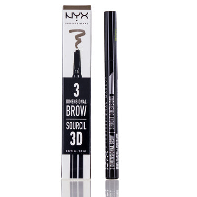 Nyx 3-Dimensional Brow Marker Charcoal 0.02 Oz (0.8 Ml)