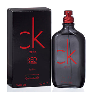 Ck One Red Edition Men Calvin Klein EDT Spray 3.4 Oz (100 Ml) (M)