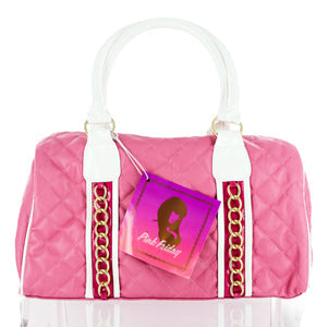 Pink Friday Nicki Minaj Pink Quilted Satchel Purse Handbag