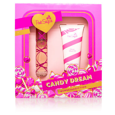 Pink Sugar "Candy Dream" Pink Sweet Addiction In Window Box Aquolina Set (W)