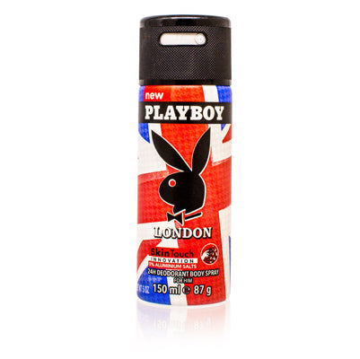 Playboy London  Deodorant & Body Spray 5.0 Oz (150 Ml) (M)