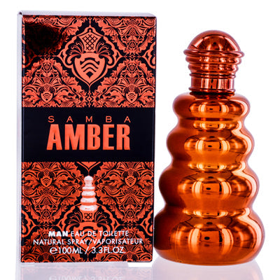 Samba Amber Perfumers Workshop EDT Spray 3.3 Oz (100 Ml) (M)