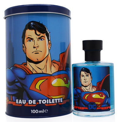 Superman Dc Comics EDT Spray In Tin Can 3.4 Oz (100 Ml)