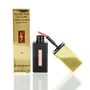 Ysl Rouge Pur Couture Vernis A Levres Glossy Stain (19) Beige Aquarelle 0.2 Oz