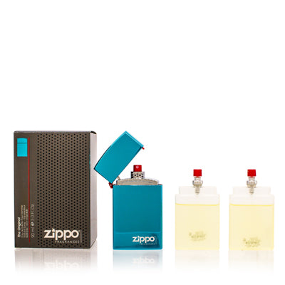 Zippo Blue Zippo EDT Spray Refillable 3.0 Oz (90 Ml) (M)