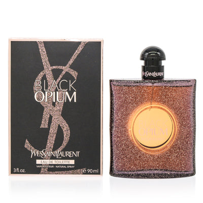 Black Opium Ysl EDT Spray ( Glowing Packaging) 3.0 Oz (90 Ml) (W)
