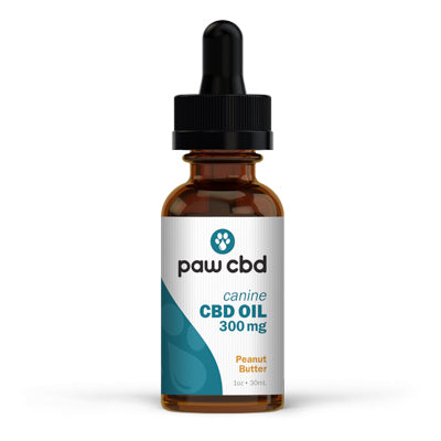 Paw Cbd Oil Tincture Drops For Dogs (Peanut Butter) 300 Mg 1 Oz