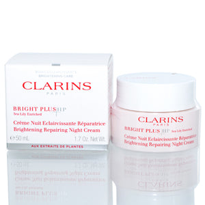 Clarins Bright Plus Brightening Repairing Night Cream 1.7 Oz (50 Ml)