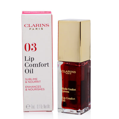 Clarins  Instant Light Lip Comfort Oil (3) Red Berry 2.7 Ml