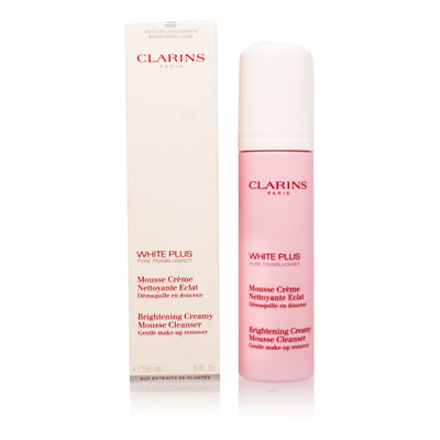 Clarins White Plus Pure Translucency Brightening Creamy Mousse Cleanser 5.0 Oz