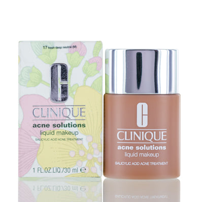 Clinique Acne Solutions Liquid Makeup 17 Fresh Deep Neutral 1.0 Oz