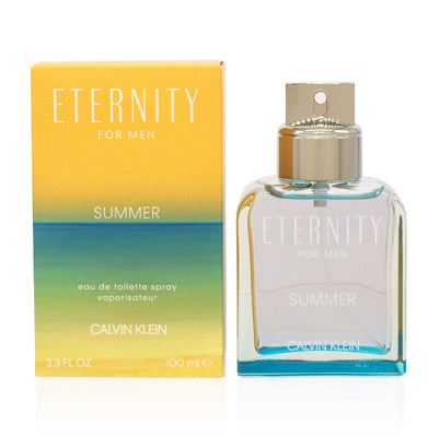 Eternity Summer Men Calvin Klein EDT Spray 3.4 Oz 2019 Edition (100 Ml) (M)