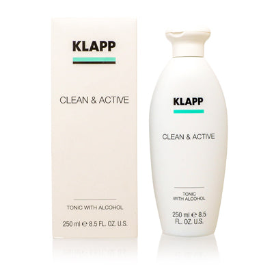 Klapp Clean & Active Tonic With Alcohol 8.5 Oz (250 Ml)