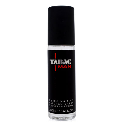 Tabac Man Wirtz Deodorant Spray Glass 3.4 Oz (100 Ml) (M)