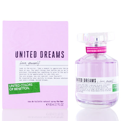 United Dreams Love Yourself Benetton EDT Spray 2.7 Oz (80 Ml) (W)