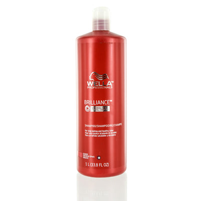 Brilliance Wella Color Care Shampoo For Coarse Hair 33.8 Oz (1000 Ml)