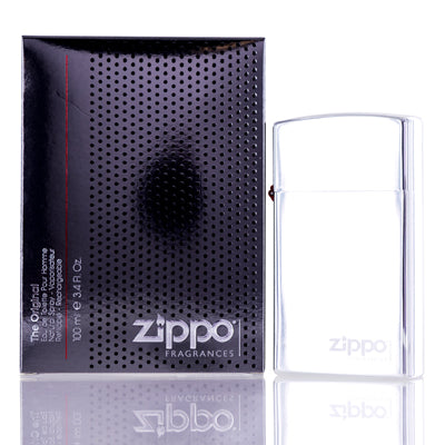 Zippo Silver Original Zippo EDT Spray Refillable 3.4 Oz (100 Ml) (M)