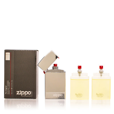 Zippo Silver Original Zippo EDT Spray Refillable 3.0 Oz (90 Ml) (M)
